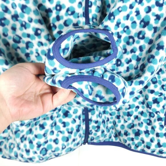 Nike Men's Club Medium Blue Dot Pattern Logo Embroidered Full Zip Fleece Jacket - Picture 7 of 12